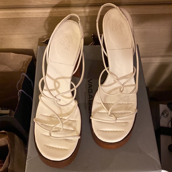 Gia Borghini x RHW Rosie 28 Leather Knotted Strappy Chunky Platform Sandals 40 - Picture 11 of 17